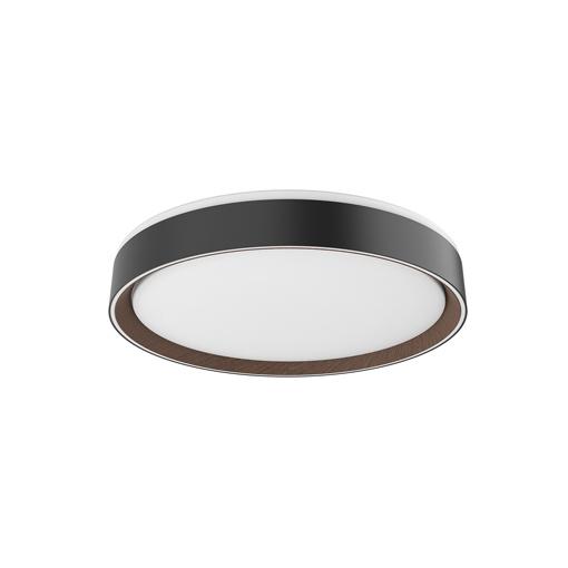 Kuzco Lighting FM43916-BK/WT LED 16 Inch Essex Flush Mount Ceiling Light Black and Walnut Finish
