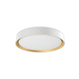 Kuzco Lighting FM43916-WH/GD LED 16 Inch Essex Flush Mount Ceiling Light White and Gold Finish