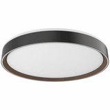 Kuzco Lighting FM43920-BK/WT LED 20 Inch Essex Ceiling Light Black and White Finish