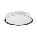 Kuzco Lighting FM43920-WH/BK LED 20 Inch Essex Flush Mount Ceiling Light White Finish