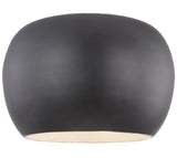 Kuzco Lighting FM44614-BK/WH Croft Contemporary LED Ceiling Light Fixture, Black/White Finish