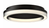 Kuzco Lighting FM45316-BK Calix Contemporary LED Ceiling Light Fixture, Black Finish