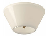 Kuzco Lighting FM45707-BG/GO 7" Holt Modern Opal LED Ceiling Light Fixture, Brushed Gold Finish