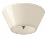 Kuzco Lighting FM45710-BN/GO 10" Holt Modern Opal Glossy LED Ceiling Light Fixture, Brushed Nickel Finish