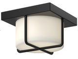 Kuzco Lighting FM45907-BK/OP 7" Regalo Contemporary LED Ceiling Light Fixture, Black Finish