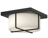 Kuzco Lighting FM45910-BK/OP 10" Regalo Contemporary LED Ceiling Light Fixture, Black Finish