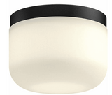 Kuzco Lighting FM53005-BK/OP 5" Mel Modern LED Ceiling Flush Mount Light Fixture, Black Finish