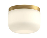 Kuzco Lighting FM53005-BG/OP 5" Mel Modern LED Ceiling Flush Mount Light Fixture, Brushed Gold Finish