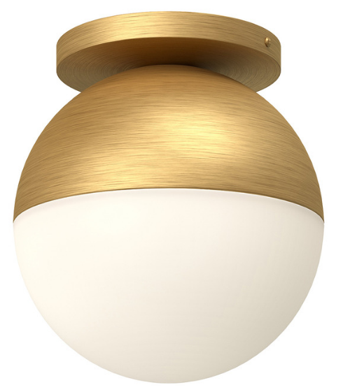 Kuzco Lighting FM58306-BG/OP 6" Monae Flush Mount Ceiling Light, Brushed Gold Finish