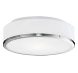 Kuzco Lighting FM6012-BN LED Charlie Round Flush Mount Ceiling Light 120V Brushed Nickel Finish