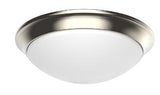 Westgate FMD-13-MCT5-BN LED 13 Inch Dome Flush Mount 24W 1800Lm 5 CCT Multicolor Temperature 120V R80 Dimmable Brushed Nickel Finish