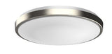 Westgate FSL-15-MCT5 LED 15 Inch 24W Single Ring Flush Mount 1800Lm MCT 5CCT 120V Dimmable Brushed Nickel Finish