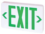 ELCO Lighting EELED LED Exit Sign, Green or Red Letters, Single/Double Face Configurable Green Letters, Battery Backup