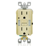 LEVITON GFNL1 Self-Test  Tamper Duplex Receptacle with  Guide Light 15A / 125 VAC IV - BuyRite Electric