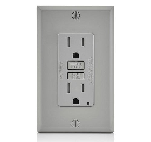 LEVITON GFTR1 SmartlockPro Tamper-Resistant Receptacle with LED Indicator 15A / 125 VAC GR - BuyRite Electric