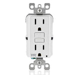 LEVITON GFWR1 Self-Test SmartlockPro Slim Weather-Resistant Receptacle with LED Indicator 15A / 125 VAC