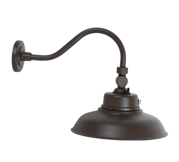 Westgate Lighting GNB-40W-MCT-BR-P Gooseneck Barn Light with Integrated Photocell, Lumens 4800 lm, Multi-Color Temperature