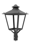 Westgate Lighting GPC-60-100W-MCTP 5 Open Sides Garden Coach Post Top Light, Lumens 90 LM/W, Multi-Color Temperature, Black Finish