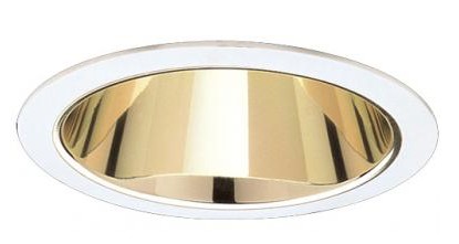 ELCO Lighting EL721G 7 Inch CFL Horizontal Reflector 18W Gold with White Ring Finish
