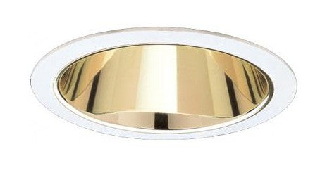 ELCO Lighting EL841G 8 Inch CFL Horizontal Reflector (2) 42W Gold with White Ring Finish