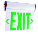ELCO Lighting EDGLIT2G LED Edge Lit Exit Sign Green Letters, Double Face