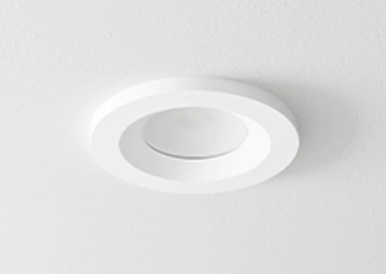 DMF Lighting H3TRFWH 3" H-Series Flush Trim for Surface Mount/ J-Box Install, White Finish