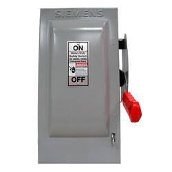 Siemens HF221N 30 Amp Indoor, Fusible, 240V, Heavy Duty Switch 2 Pole