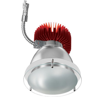 ELCO Lighting E612L4035HW 6 Inch LED Light Engine with Drop Glass Trim Haze with White Ring Finish 3500k 4000 lm