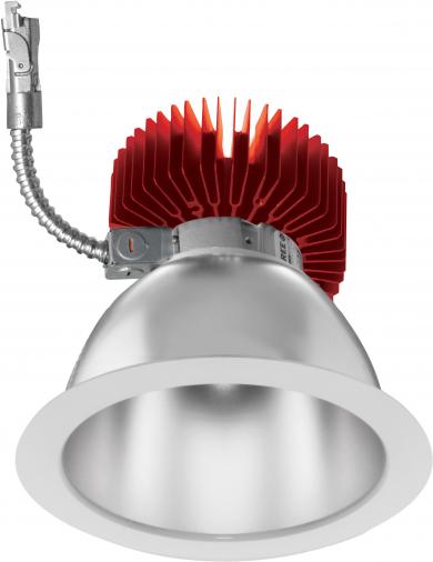 ELCO Lighting E610L4035HW 6 Inch Reflector LED Light Engine Trims Haze with White Ring Finish 3500K 4000 lm