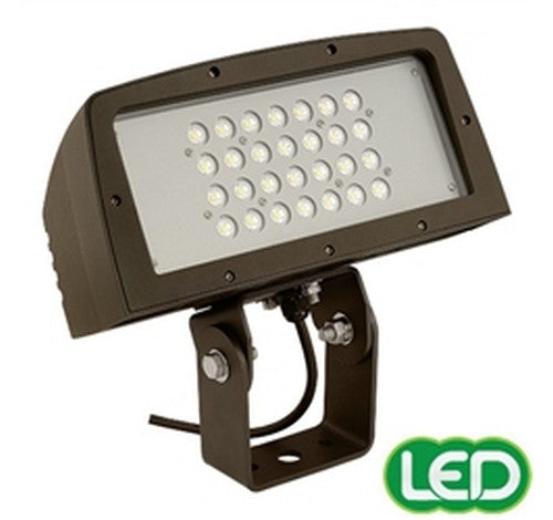 Hubbell Lighting Outdoor FLL-28L 100W Large Architechtural Bronze Finish LED Floodlight,  120-277V, 8054 Lumens, 5000K- BuyRite Electric