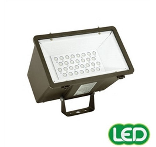 Hubbell Outdoor Lighting MHS-Y-30LU-5K-W-BZ 71W Bronze Finish Miniliter LED Floodlight,  700mA,120-277V, 5000K- BuyRite Electric