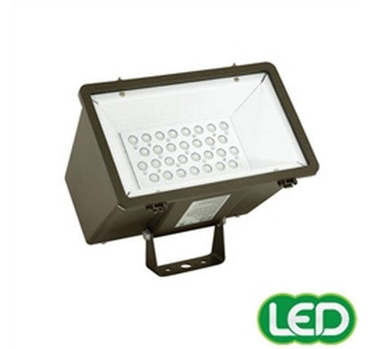 Hubbell Outdoor Lighting MHS-Y-30LU-5K-W-BZ 71W Bronze Finish Miniliter LED Floodlight,  700mA,120-277V, 5000K- BuyRite Electric
