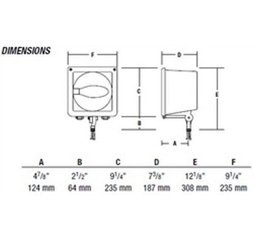 Hubbell Outdoor Lighting MIC-0150P-338 150W Bronze Finish Microliter Floodlight, 120/208/240/277V- BuyRite Electric