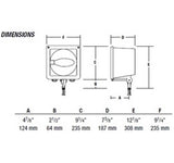 Hubbell Outdoor Lighting MIC-0150P-338 150W Bronze Finish Microliter Floodlight, High Power Factor,120/208/240/277V