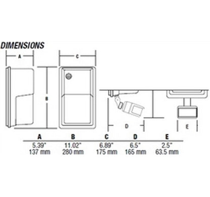 Hubbell Outdoor Lighting NRG-356L-4K-U-PC 20W Bronze Finish Perimeter LED Refractor Wallpack, Vandalproof, Photocontrol, 4000K, 0.1 Amps - BuyRite Electric