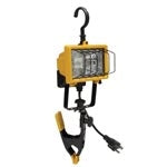 Hubbell Outdoor Lighting QWL-150C 150W 120V Portable Quartz Work Light, Clamp/Hook Mounting