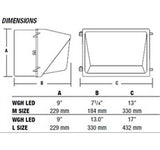 Hubbell Outdoor Lighting WGH-400P 400W Bronze Finish Mid-Size Pulse Start Glass Wallpack, 120, 208, 240, 277V