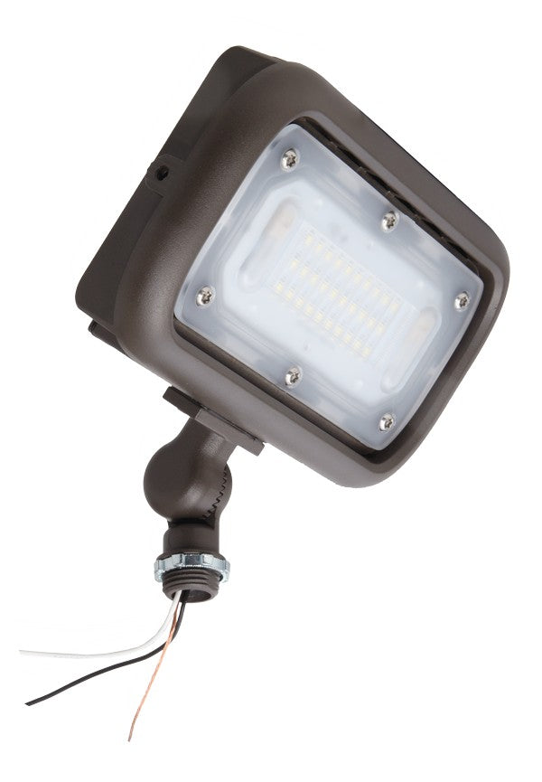 ELCO Lighting EFL30S40WFK Mini LED Floodlight 30W 4000K 3000 lm 120/277V Dark Bronze | BuyRite Electric