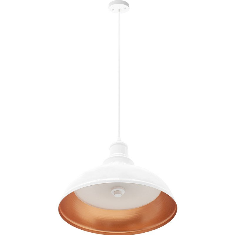 Westgate LCFA-MCT5-WH 12W 5CCT Integrated LED Vintage Pendent Light White Finish
