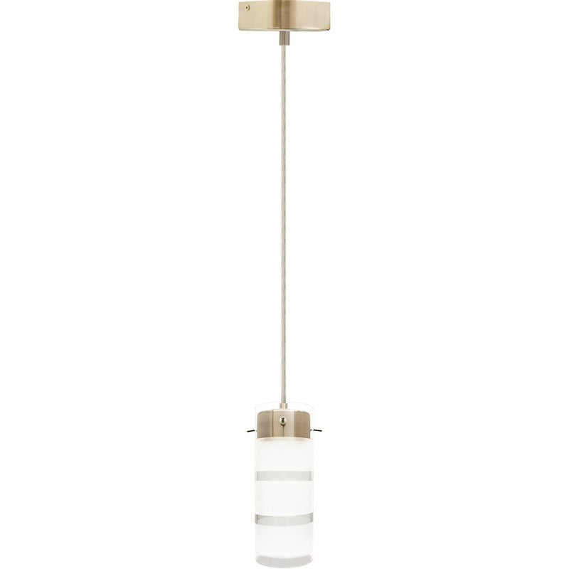 Westgate LCFB-1L-MCT5 12W 5CCT Integrated Single LED Pendent Light Brushed Nickel Finish