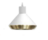 Westgate Lighting LCFC-BF-ACC-GD Integrated Modern Cone Pendant LED Modification Accessory, Electroplated Gold