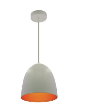 Westgate Lighting LCFR-MCT5-WG 12" Large Integrated LED Dome Pendant with 6Ft Cord, Wattage 24W, Multi-Color Temperature, White/Gold Finish