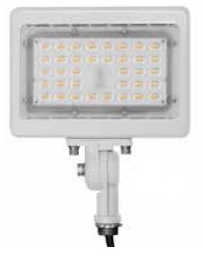 EnvisionLED LED-ARL-30W-30K-WH-KN LED Mini Area Flood Light Watt 30W, Color Temperature 3000K White Finish