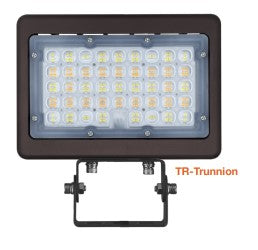 EnvisionLED LED-ARL-2P30-TRI-BZ-TR-PC 1/2" M-Line Mini Area Flood Light 3-CCT & Power Selectable Trunnion W/ Photocell Bronze Finish