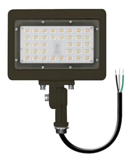 EnvisionLED LED-ARL-2P50-TRI-BZ-KN-PC 1/2" M-Line Mini Area Flood Light 3-CCT & Power Selectable, Knuckle W/ Photocell Bronze Finish