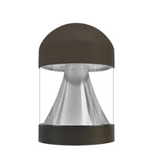 EnvisionLED LED-BLD-RD-5CCT-CN-DM-BL Bollard Head Round Cone Dome Top LED Outdoor Exterior Lighting, Selectable Color Temperature, Black Finsih