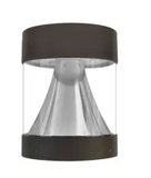 EnvisionLED LED-BLD-RD-5CCT-CN-FL-BZ Bollard Head Round Cone Flat Dome Top LED Outdoor Exterior Lighting, Selectable Color Temperature, Bronze Finish Finish