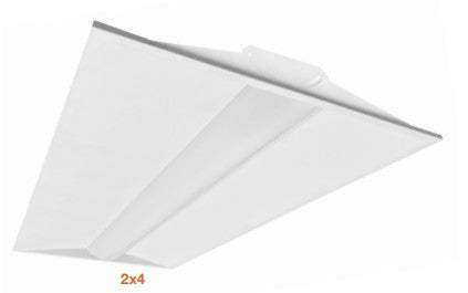 EnvisionLED LED-CBT-2X4-3P50-4CCT-90CRI Wattage 50W, C-Line 2x4 Size LED Center Basket Troffer 4-CCT & 3-Power Selectable, White Finish