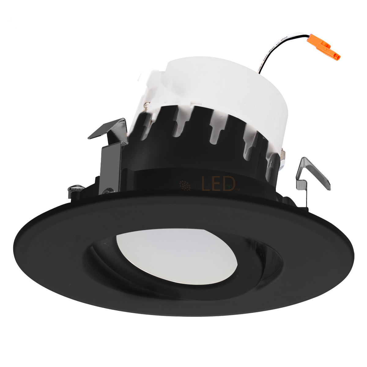 EnvisionLED LED-DL-ADJ-4-10W-5CCT-BLK LED 4 Inch 10W Adjustable Downlight 5CCT Selectable Black Finish