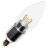 EnvisionLED LED-E12-5W-30K-D LED E12 5W Candelabra Base Bulbs Clear Dimmable Warm White 3000K BOX OF 100